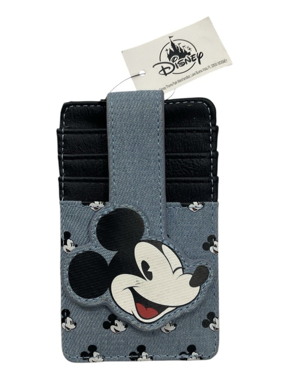 Disney Parks Mickey Mouse Denim Card Holder